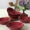 Set farfurii, Roșu, 18 cm
