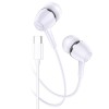 Casti Audio cu Fir si Microfon Kakusiga KSC-1296, 1m Tip-C - Alb, Hoco
