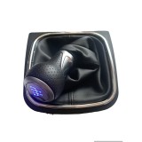 Nuca Schimbător Viteze LED Albastru, 5 Trepte, Manson Inclus, Compatibil VW Golf 5