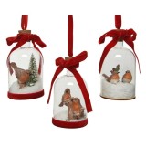 Cumpara ieftin Decoratiune - Bottle Birds Velvetbow - mai multe modele | Kaemingk