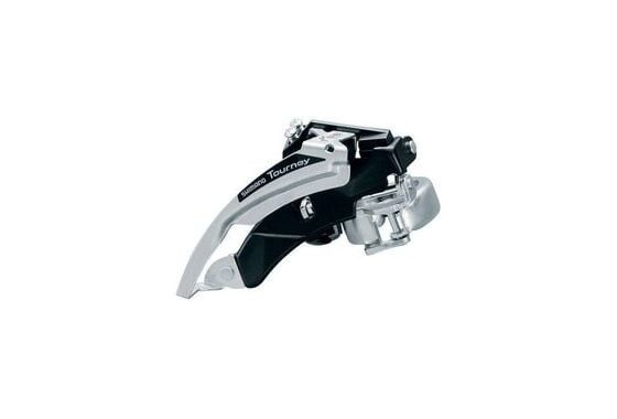 Schimbator fata 7/8 viteze Shimano FD TY710, Top Swing, Dual Pull, colier cu adaptor 31,8 mm Ultimate FactoryBikes
