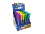 Set 36 markere Carioca acrilice, display culori pastel