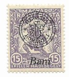Emisiunea Oradea supratipar pe binefacere, 1919 - 15 B, neobliterat
