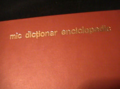 MIC DICTIONAR ENCICLOPEDIC-A-Z-1730 PG A 4- foto