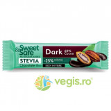 Ciocolata Amaruie cu Indulcitor Stevie Sweet&amp;Safe 25g