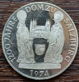 (A144) MONEDA DIN ARGINT AUSTRIA - 50 SCHILLING 1974, DOMUL SALZBURG - PROOF