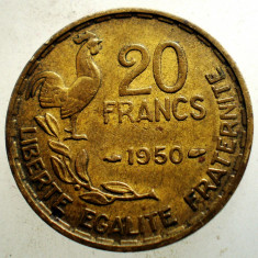 1.652 FRANTA 20 FRANCS FRANCI 1950 GEORGES GUIRAUD 3 plumes