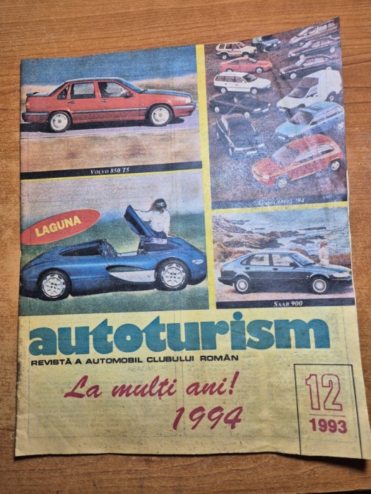 revista autoturism decembrie 1993 - articol aro