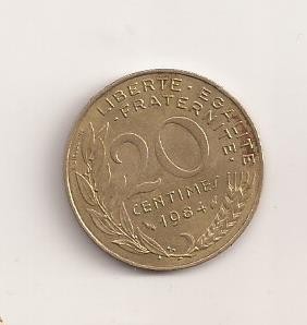 Moneda Franta - 20 Centimes 1984 foto