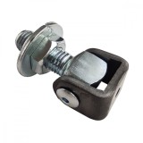 Balama porti, batante, reglabila M12 cu placa rotunda diametru 40 mm
