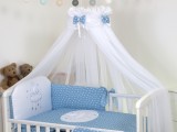 AMY - Baldachin din tul, Sky Bunny Blue, 600x160 cm