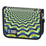 Penar neechipat cu un compartiment si 2 extensii,model Hipnosis,21x14x4 cm, St.Majewski