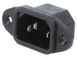 Conector Alimentare AC Soclu Tată 10A 250V IEC 60320