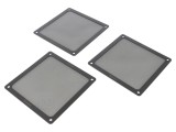 Set 3 filtre plastic negre &Oslash;140mm