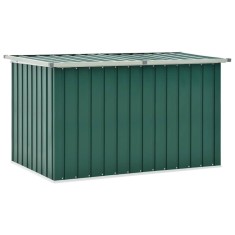 vidaXL Ladă de depozitare pentru grădină, verde, 149 x 99 x 93 cm