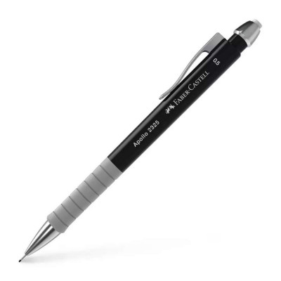 Creion Mecanic Apollo Faber-Castell, Mina 0.5 mm, Negru, Creioane Mecanice, Creioane Faber-Castell, Creion cu Mina, Creioane cu Mina, Creioane Mina 0. foto