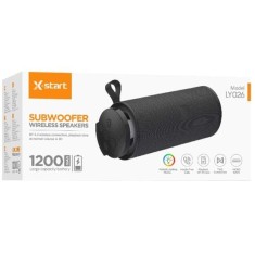 Boxa Wireless X-Start LY026 Subwoofer, LED multicolor, BT 5.2, Snur de sustinere, 1200mAh, Negru