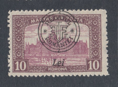 ROMANIA 1919 - EMISIUNEA CLUJ ORADEA - 10 KORONA ORADEA MNH foto