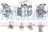 Compresor climatizare Ford C-Max II (DXA/CB7, DXA/CEU), Focus III, Kuga II (DM2) Motor 1.5 TDCi, 1.5 TDCi ECOnetic, OE 1879531