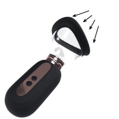 Pompă electrică PUMPED Dazzling Vulva &amp; Breast Pump, pentru stimularea zonelor erogene feminine, culoare negru