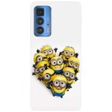 Husa compatibila cu Motorola Edge 20 Lite model Minions Hearth, Silicon, TPU, Viceversa, Transparent, Carcasa