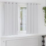 vidaXL Perdele cu perdele 2 pcs Gri deschis 175 x 140 cm Poliester