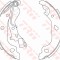TRW GS8687 Set saboti frana