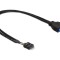 CABLU USB 3.0 PIN HEADER MAMA / USB 2.0 PIN HEADER TATA 83095 DELOCK