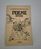 Carte cu autograf Constantin Salcia Poeme intime