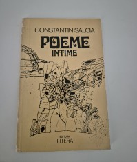 Carte cu autograf Constantin Salcia Poeme intime