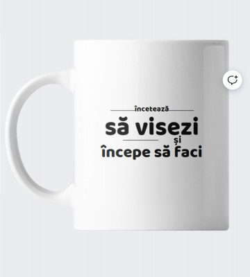 Cana personalizata cu mesaj motivational, cod produs C01 foto