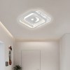 Lustra LED PERU 36W, 2 Patrate, lumina Rece/Calda/Neutra, Negru ModernLight Concept