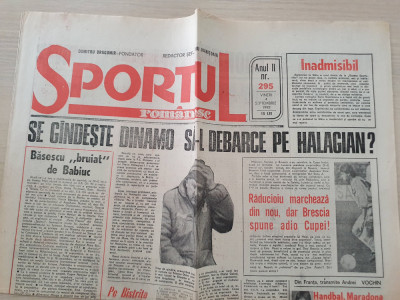 sportul romanesc 4 septembrie 1992-art. dinamo,florin raducoiu,nadia comaneci foto