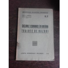 CICLURILE ECONOMICE IN ROMANIA INAINTE DE RAZBOI - DEM.I. IORDAN