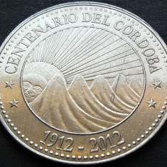 Moneda exotica 5 CORDOBAS - NICARAGUA, anul 2012 *cod 5052 - comemorativa