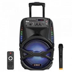 Boxa portabila Samus Karaoke 8 inch PMPO 300W RMS 40W Negru foto