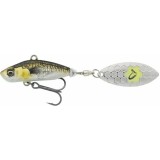 Naluca Spinner 3D Sticklebait Tailspin 8cm 18g Verde/Argintiu
