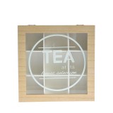 Cutie organizatoare din lemn pentru pliculete de ceai