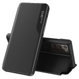 Husa Samsung Galaxy S20 FE Eco Leather View flip tip carte, negru