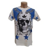Tricou barbatesc black skull - L