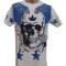 Tricou barbatesc black skull - L