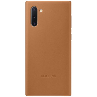 Husa Piele Samsung Galaxy Note 10 N970 / Samsung Galaxy Note 10 5G N971, Leather Cover, Camel EF-VN970LAEGWW foto