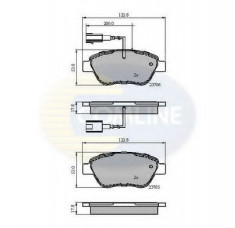 Set placute frana,frana disc FIAT PUNTO EVO (199) (2008 - 2016) COMLINE CBP12047 foto