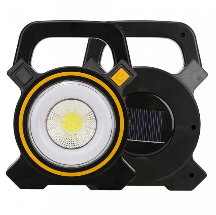 Lanterna reincarcabila cu incarcare solara si iesire USB incorporat LED 3W COB