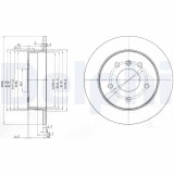 DELPHI BG3710 Disc frana