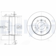 DELPHI BG3710 Disc frana foto