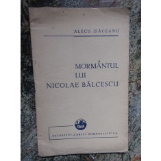 Alecu Isaceanu - Mormantul lui Nicolae Balcescu