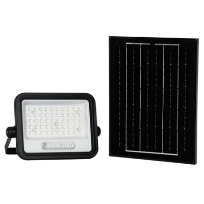 Reflector cu incarcare solara 100w 1200lm 7in1 - negru foto