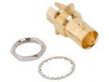 Conector BNC soclu mamă 75&Omega; SMT aurit -40&divide;85&deg;C