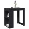 vidaXL Masă de bar, negru, 102x70x103,5 cm, lemn prelucrat